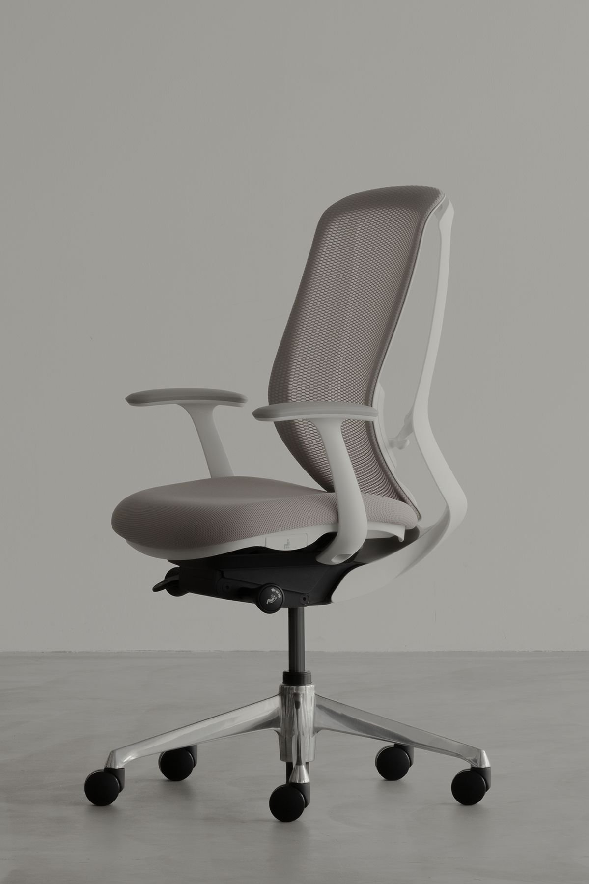 Ergonomic office chair in a modern workspace